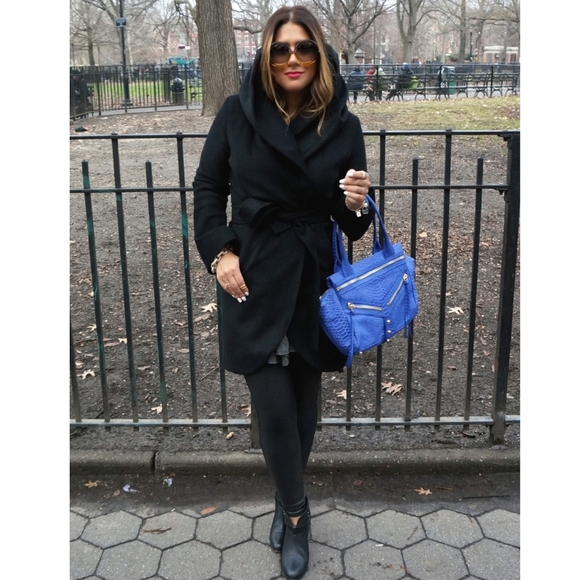 NWT Tahari Marla Wool Blend Oversize Wrap Coat - Picture 7 of 8